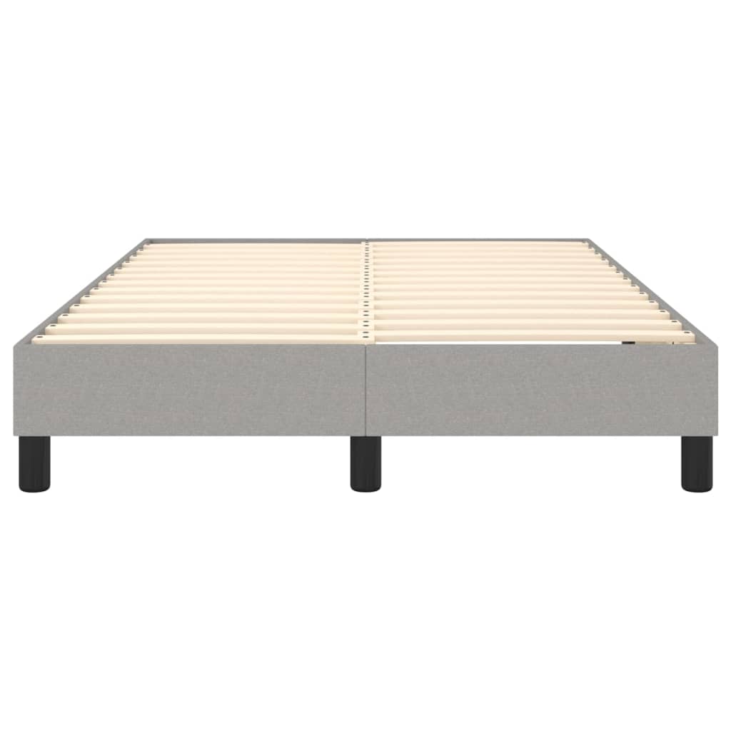 Boxspringbett Hellgrau 120x200 cm Stoff