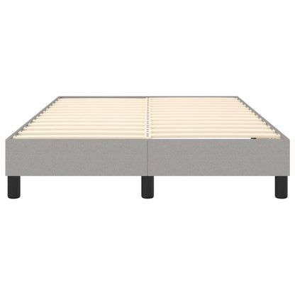 Boxspringbett Hellgrau 120x200 cm Stoff