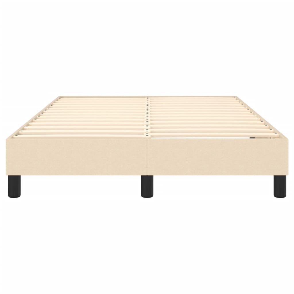 Boxspringbett Creme 120x200 cm Stoff