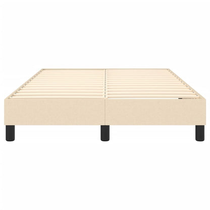 Boxspringbett Creme 120x200 cm Stoff