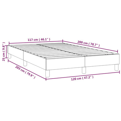 Boxspringbett Creme 120x200 cm Stoff