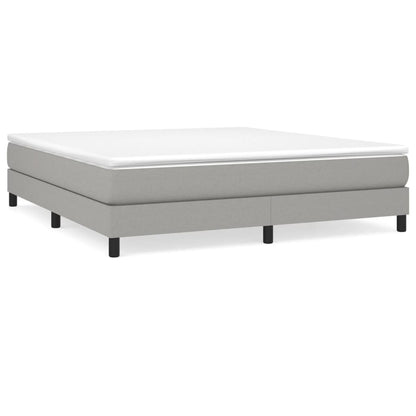 Boxspringbett Hellgrau 160x200 cm Stoff