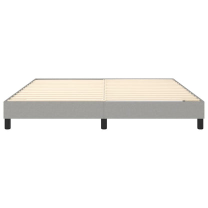 Boxspringbett Hellgrau 160x200 cm Stoff