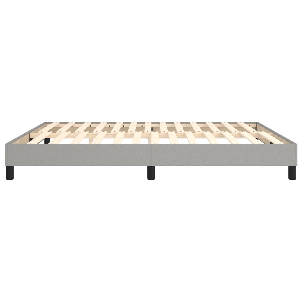 Boxspringbett Hellgrau 160x200 cm Stoff