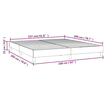 Boxspringbett Hellgrau 160x200 cm Stoff