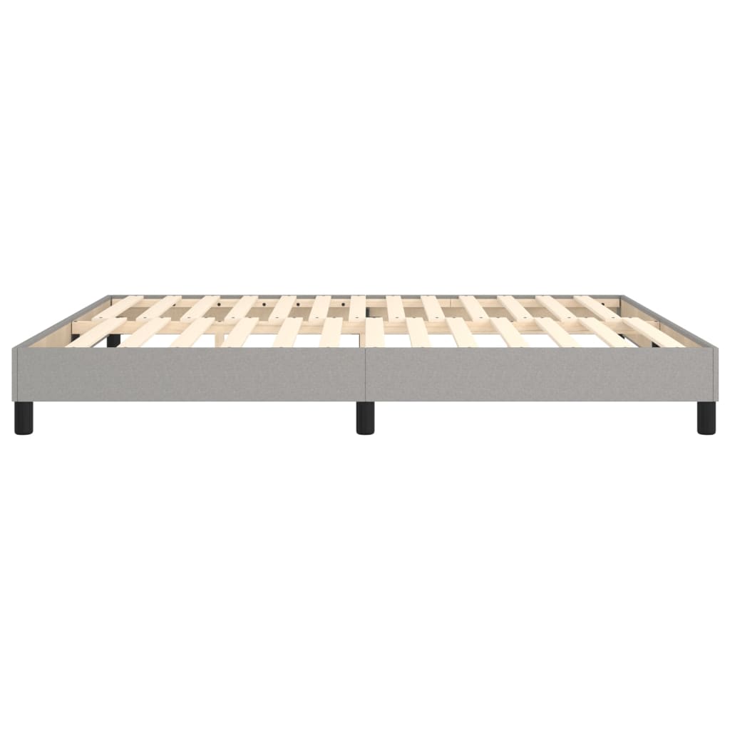 Boxspringbett Hellgrau 180x200 cm Stoff