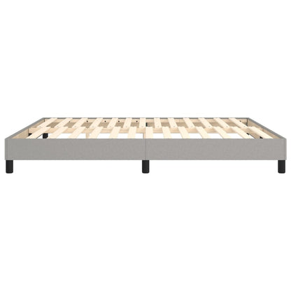 Boxspringbett Hellgrau 180x200 cm Stoff