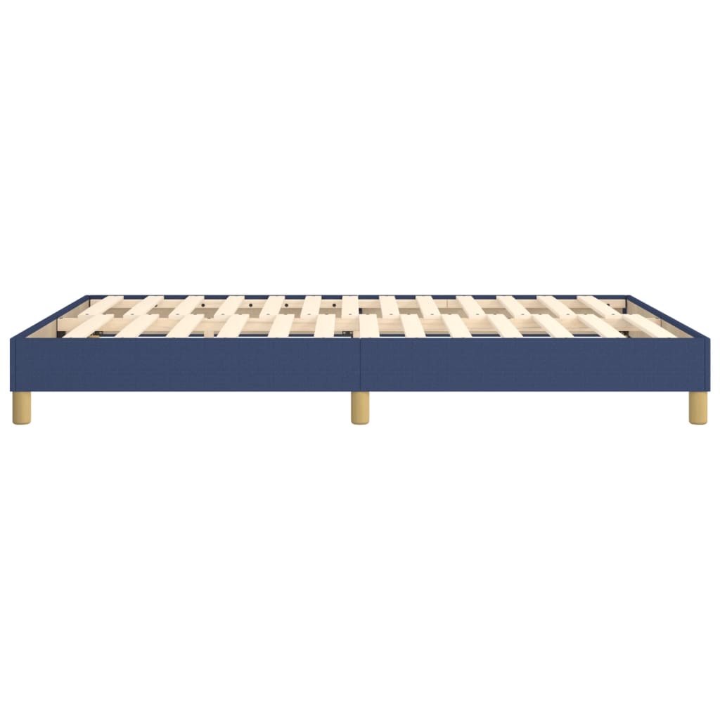 Boxspringbett Blau 140x200 cm Stoff