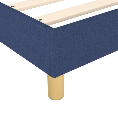 Boxspringbett Blau 140x200 cm Stoff