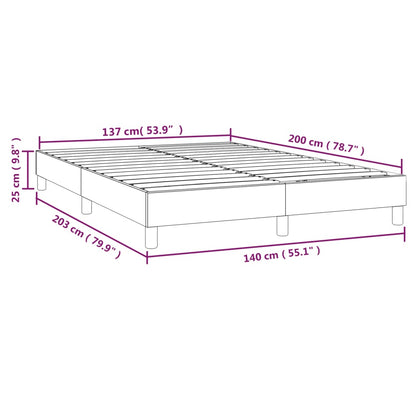 Boxspringbett Blau 140x200 cm Stoff