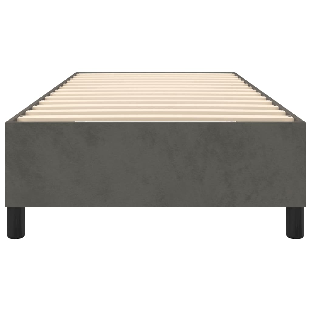 Boxspringbett Dunkelgrau 90x190 cm Samt