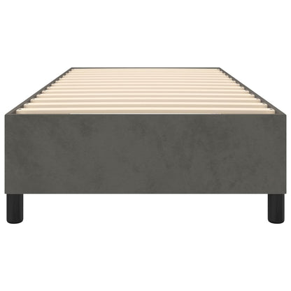 Boxspringbett Dunkelgrau 90x190 cm Samt