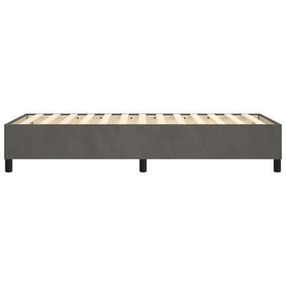 Boxspringbett Dunkelgrau 90x190 cm Samt