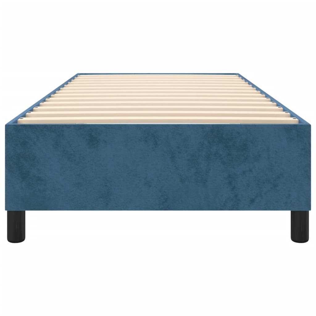 Boxspringbett Dunkelblau 100x200 cm Samt