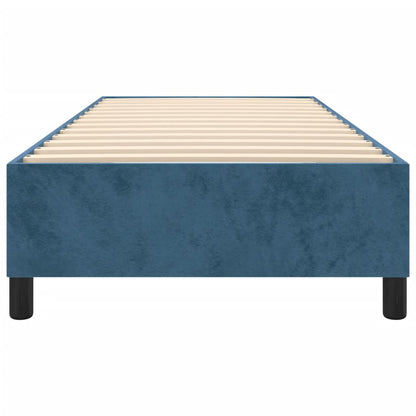 Boxspringbett Dunkelblau 100x200 cm Samt