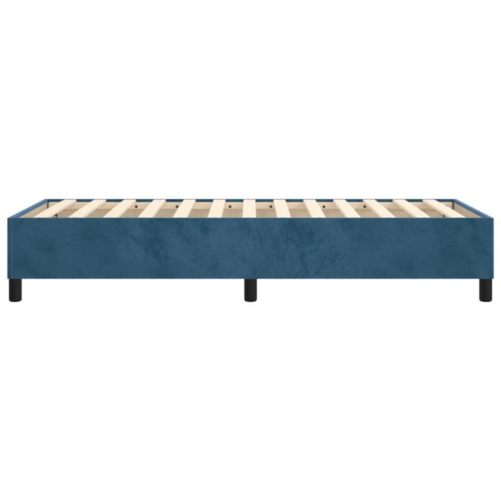 Boxspringbett Dunkelblau 100x200 cm Samt