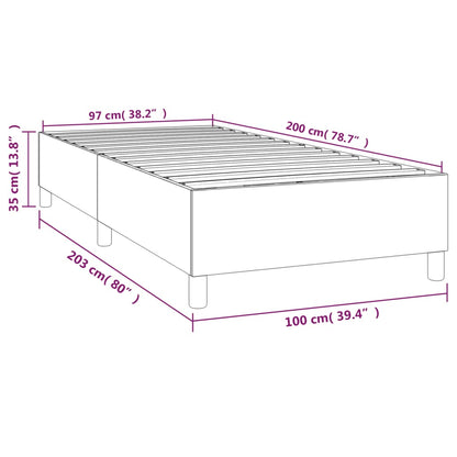 Boxspringbett Dunkelblau 100x200 cm Samt