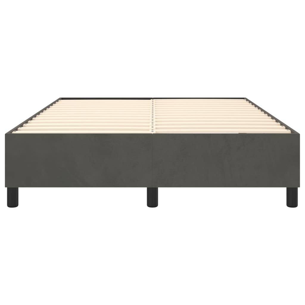 Boxspringbett Dunkelgrau 140x200 cm Samt