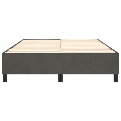 Boxspringbett Dunkelgrau 140x200 cm Samt