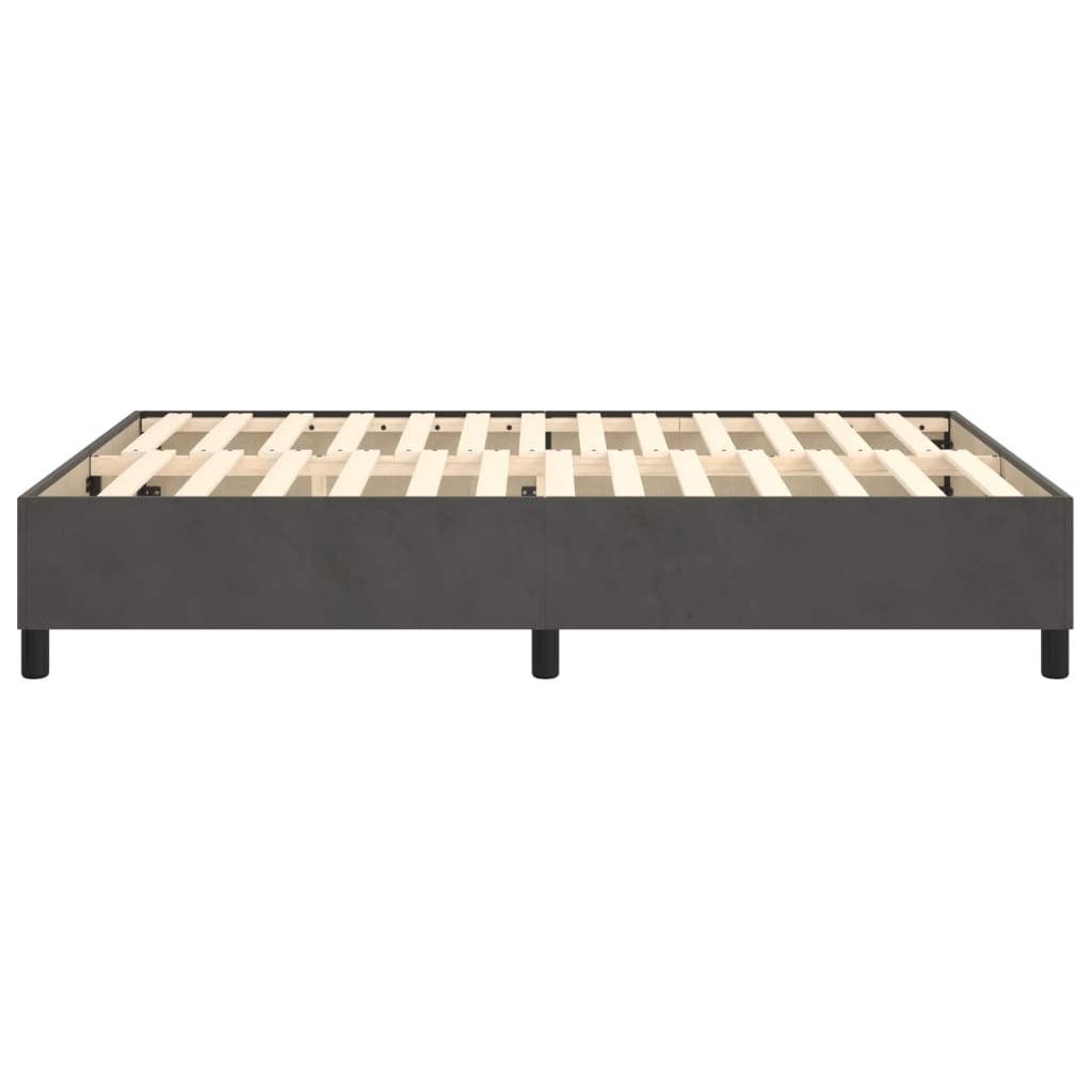 Boxspringbett Dunkelgrau 140x200 cm Samt