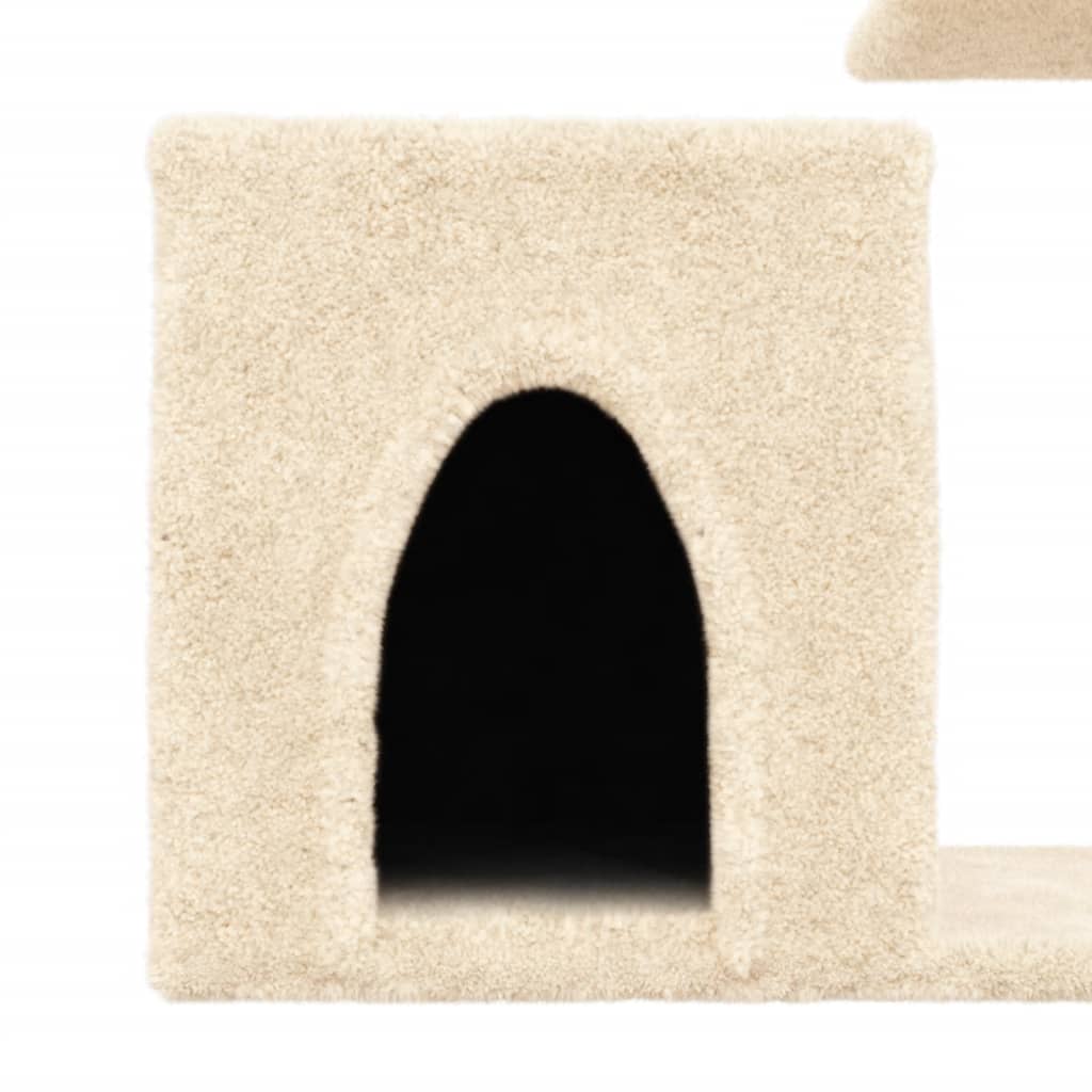 Arbre à chat avec griffoir en sisal crème 50,5 cm