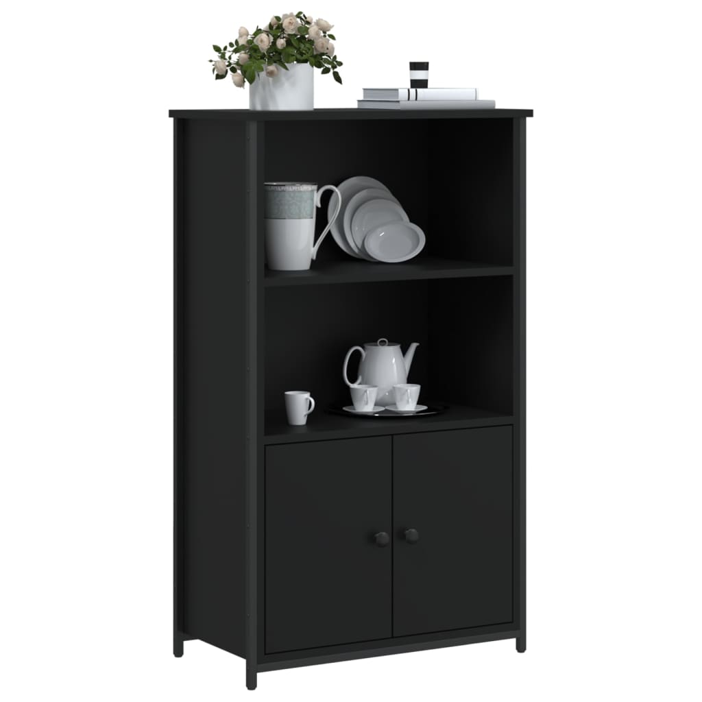 Highboard Schwarz 62x32x103,5 cm Holzwerkstoff