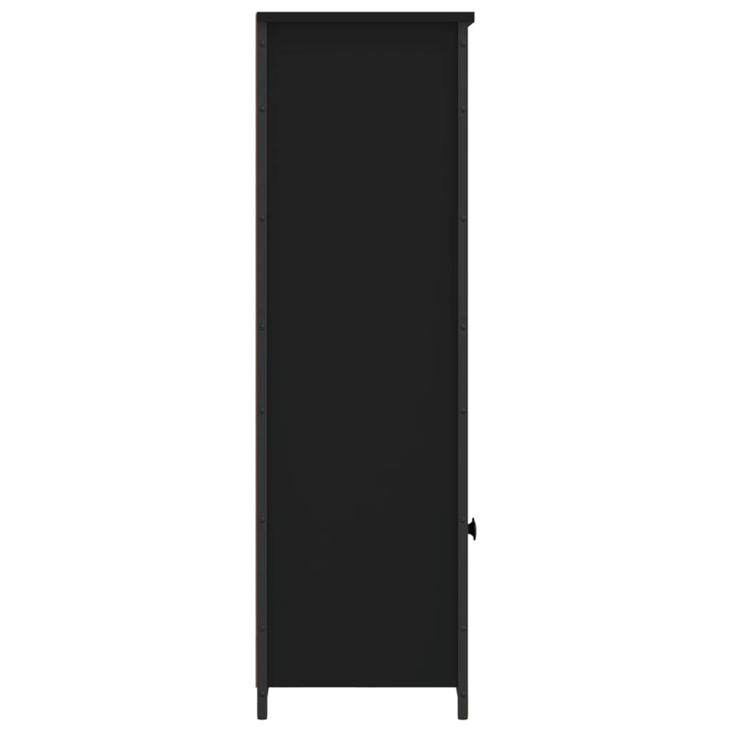 Highboard Schwarz 62x32x103,5 cm Holzwerkstoff