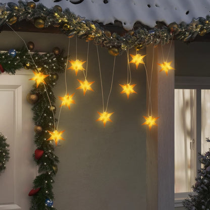 LED-Weihnachtsstern mit 10 LEDs Gelb 10 cm