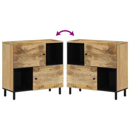 Beistellschrank 80x33x75 cm Massivholz Mango