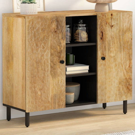 Meuble d'appoint 90x33x75 cm en bois de manguier massif