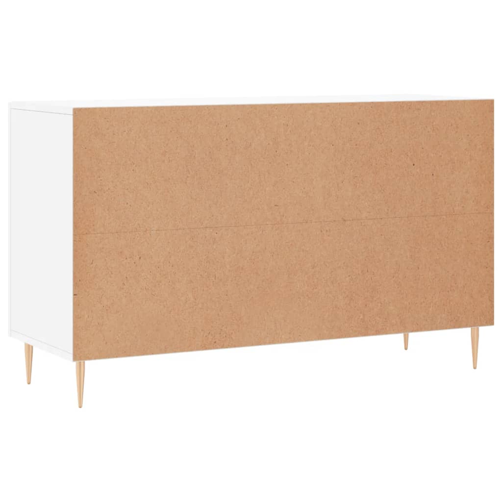 Hochglanz-Weiß Sideboard 100x36x60 cm Holzwerkstoff