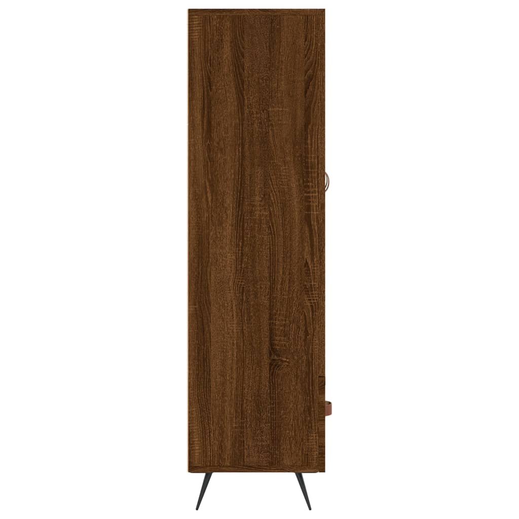 Alacena aspecto roble marrón 69,5x31x115 cm material madera