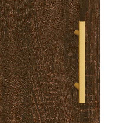 Alacena aspecto roble marrón 69,5x31x115 cm material madera