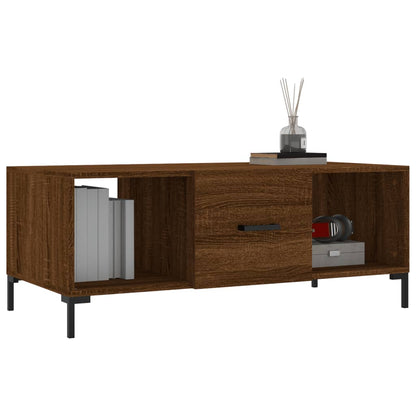 Couchtisch Braun Eichen-Optik 102x50x40 cm Holzwerkstoff