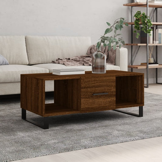 Couchtisch Braun Eichen-Optik 102x50x40 cm Holzwerkstoff