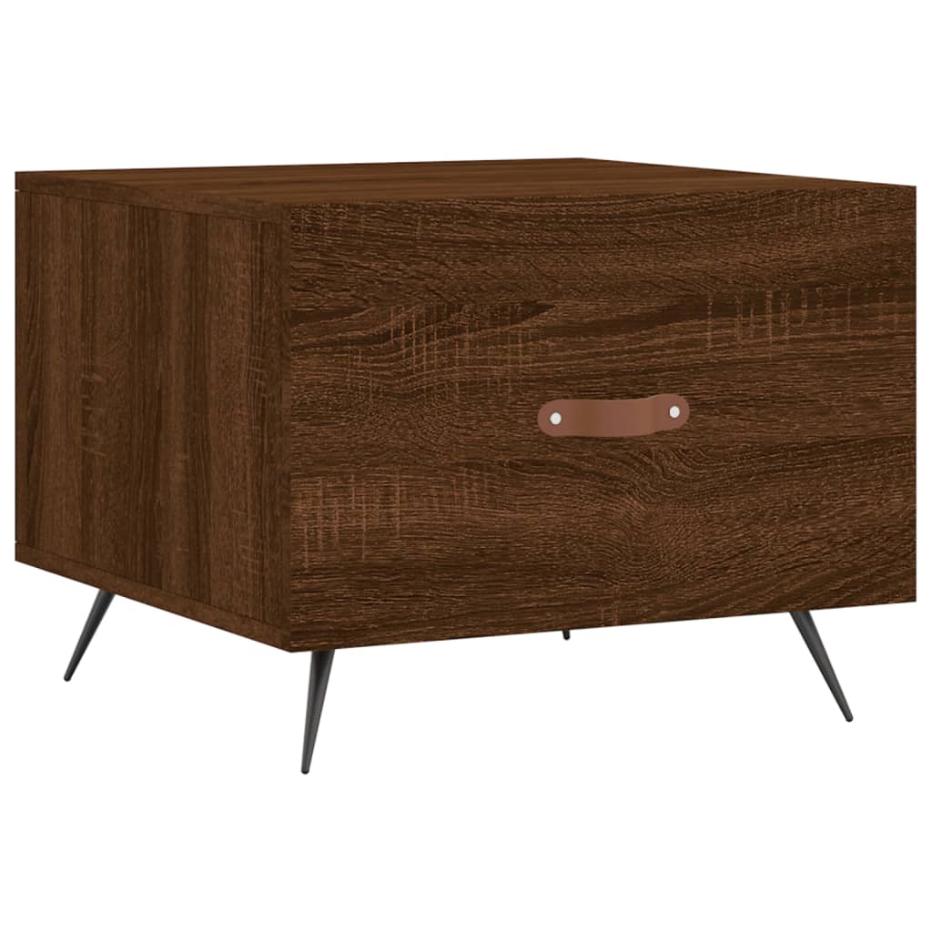 Couchtisch Braun Eichen-Optik 50x50x40 cm Holzwerkstoff