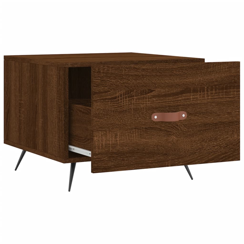 Couchtisch Braun Eichen-Optik 50x50x40 cm Holzwerkstoff