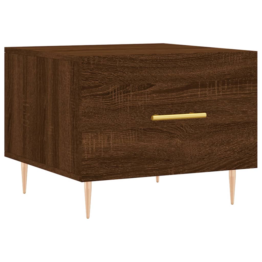 Couchtisch Braun Eichen-Optik 50x50x40 cm Holzwerkstoff