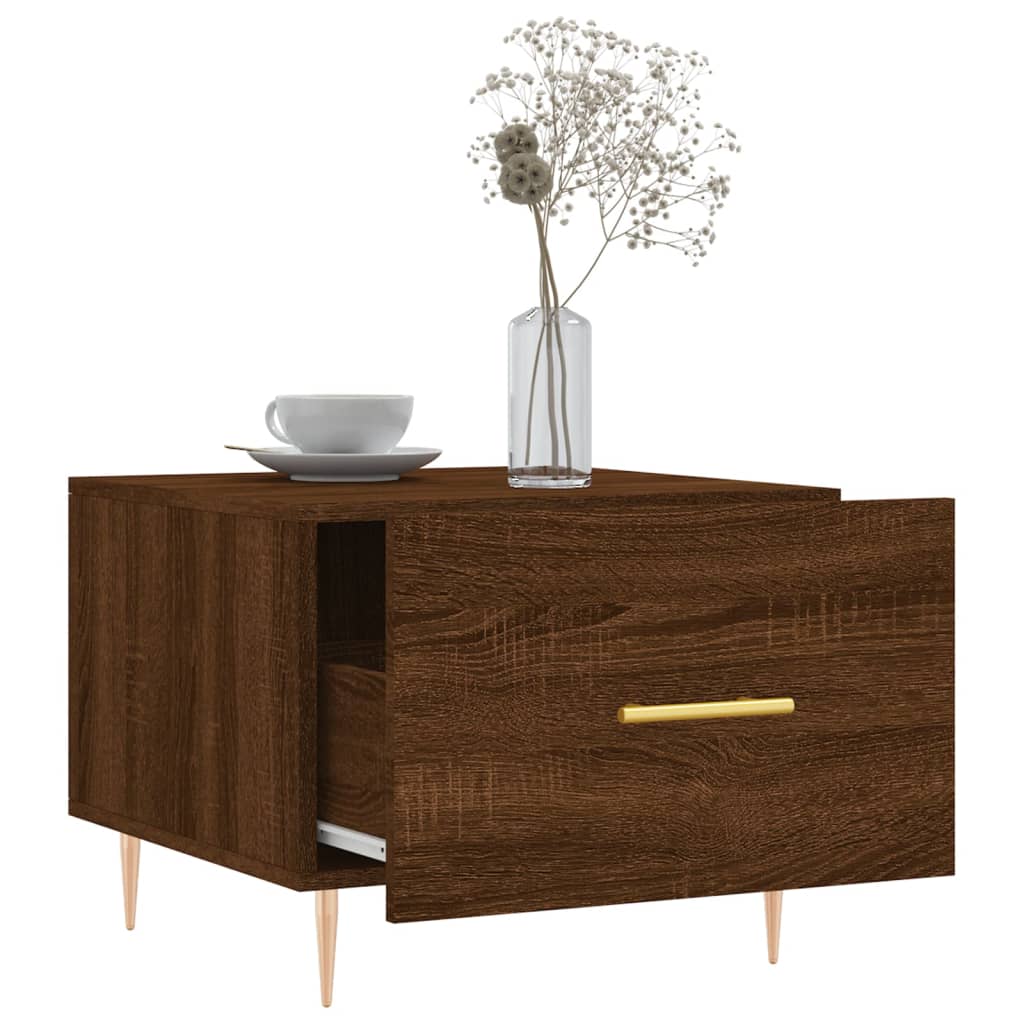 Couchtisch Braun Eichen-Optik 50x50x40 cm Holzwerkstoff