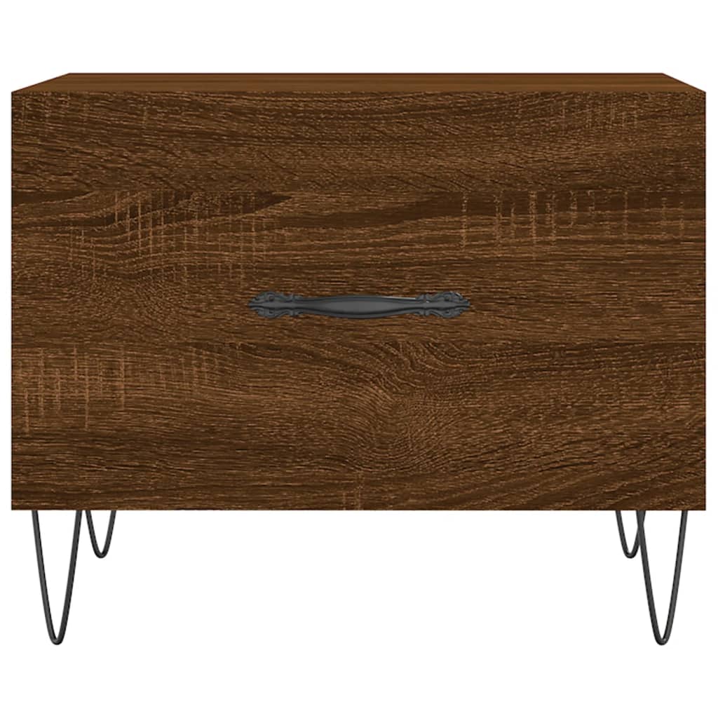 Couchtisch Braun Eichen-Optik 50x50x40 cm Holzwerkstoff