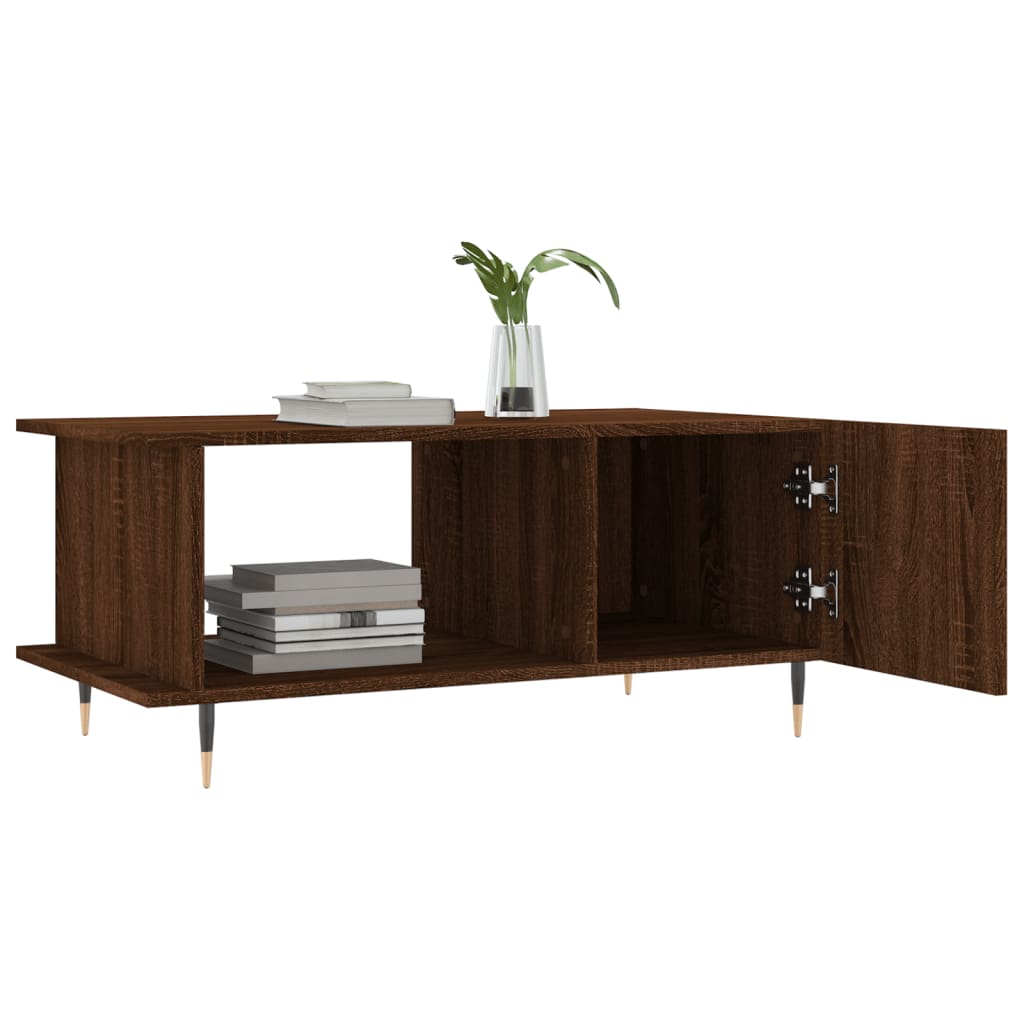 Couchtisch Braun Eichen-Optik 90x50x40 cm Holzwerkstoff