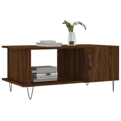 Couchtisch Braun Eichen-Optik 90x50x40 cm Holzwerkstoff