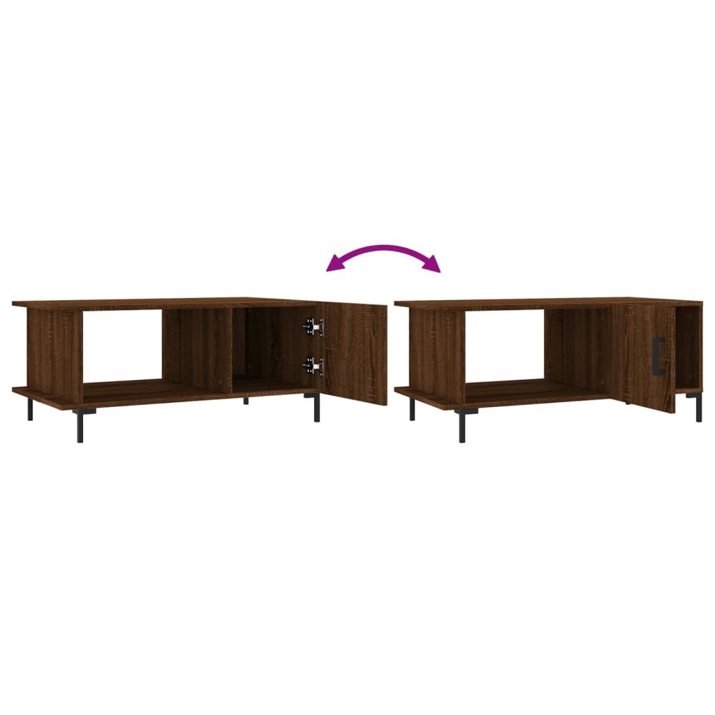 Couchtisch Braun Eichen-Optik 90x50x40 cm Holzwerkstoff