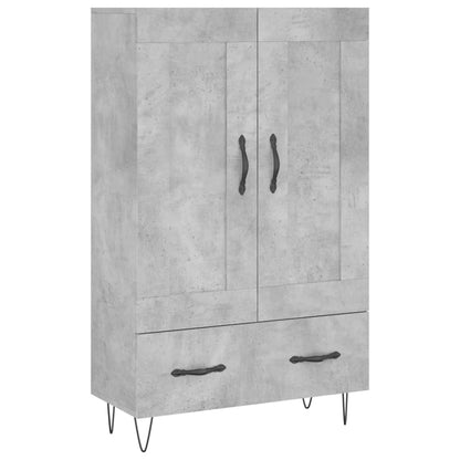 Highboard Betongrau 69,5x31x115 cm Holzwerkstoff