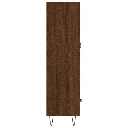 Alacena aspecto roble marrón 69,5x31x115 cm material madera