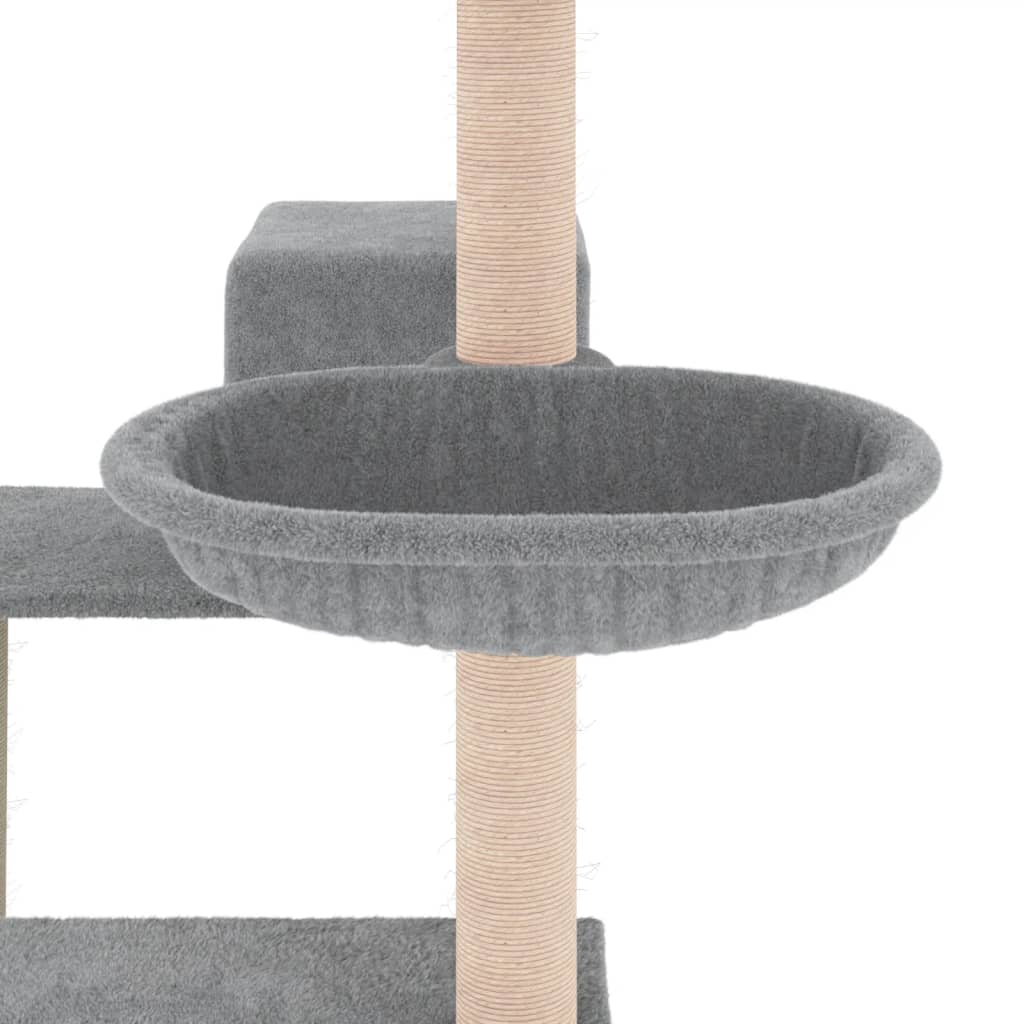 Arbre à chat avec griffoir en sisal gris clair 82,5 cm