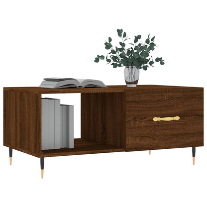 Couchtisch Braun Eichen-Optik 90x50x40 cm Holzwerkstoff