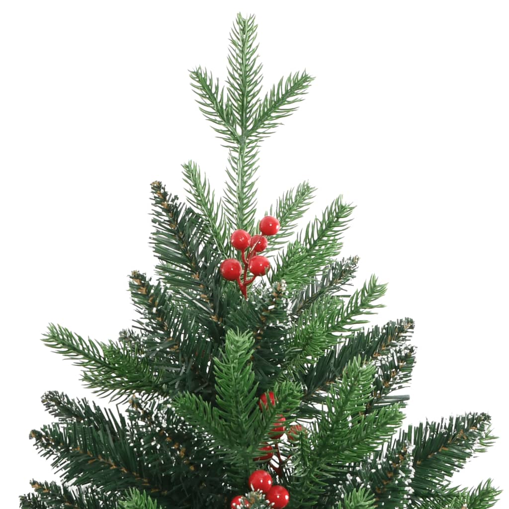 Sapin de Noël artificiel pliable aux fruits rouges 180 cm