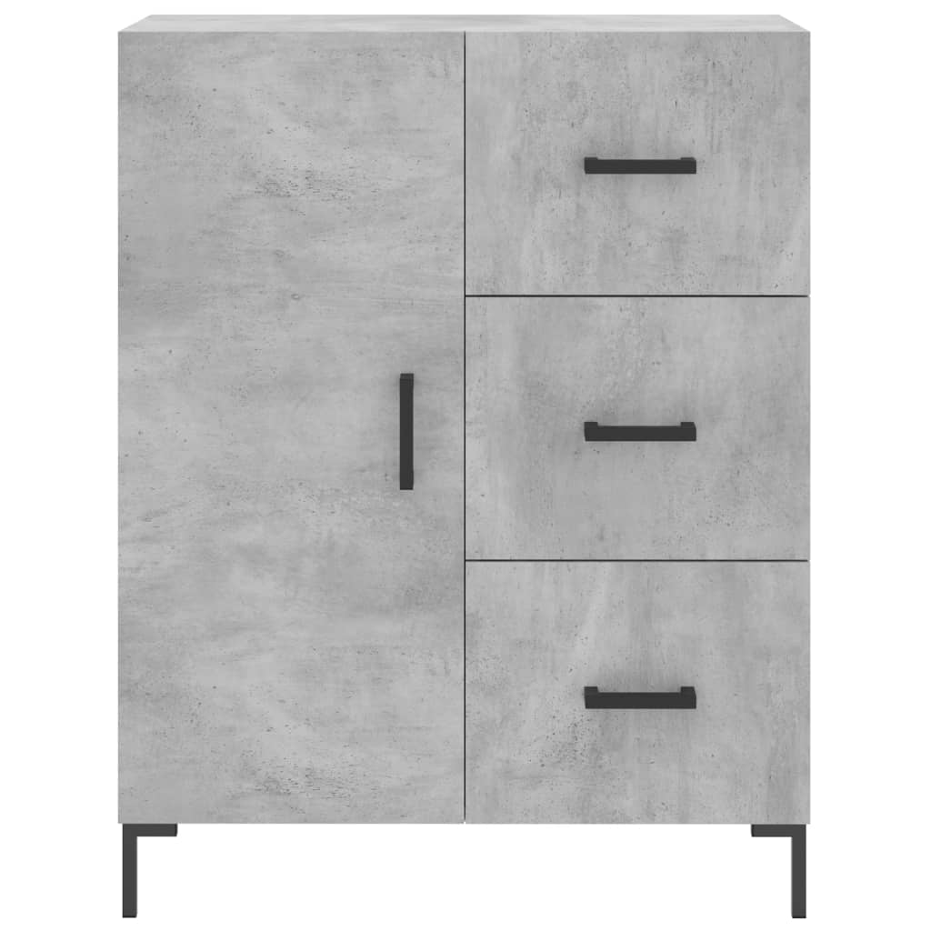 Alacena hormigón gris 69,5x34x180 cm de madera