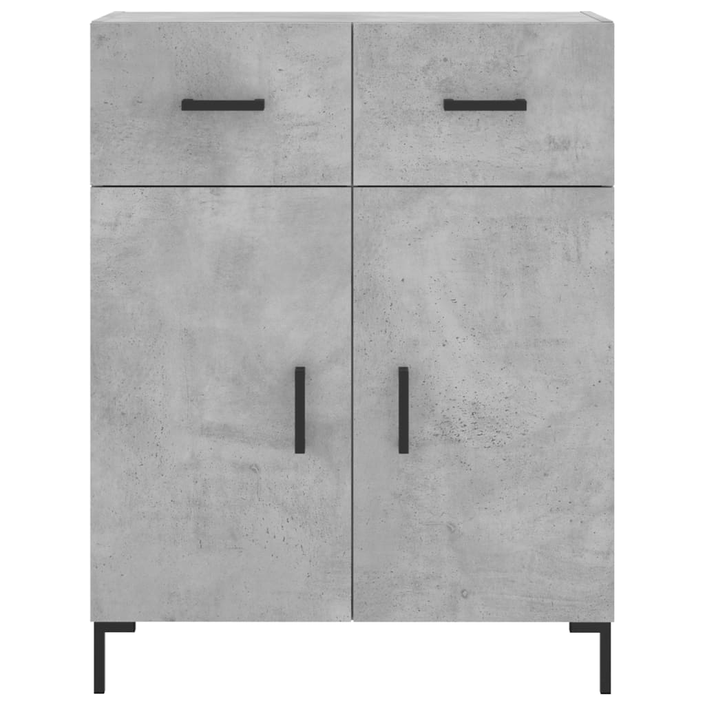 Alacena hormigón gris 69,5x34x180 cm de madera